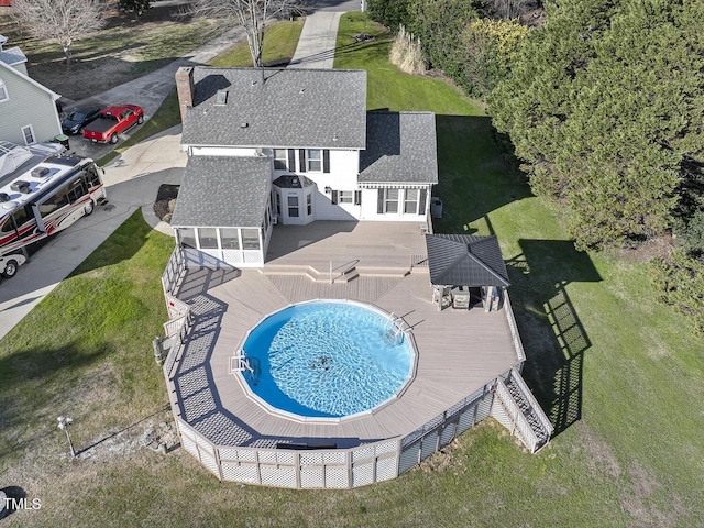 birds eye view of property