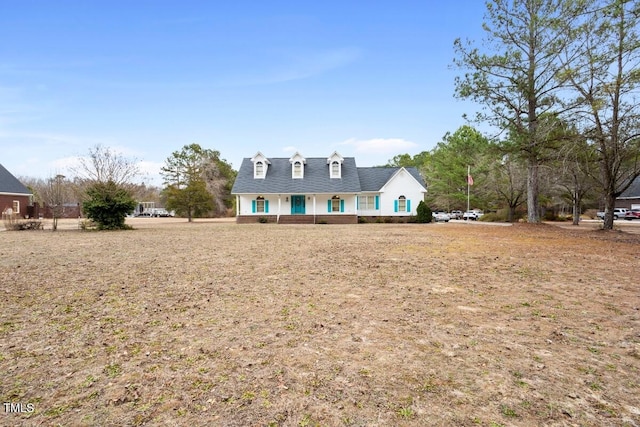 view of new england style home