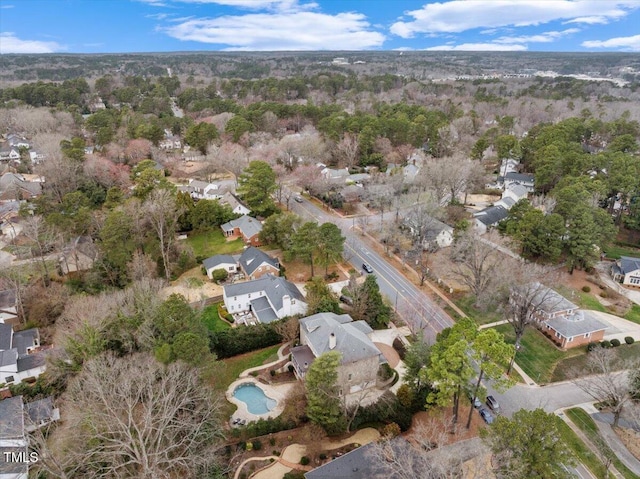 drone / aerial view featuring a residential view