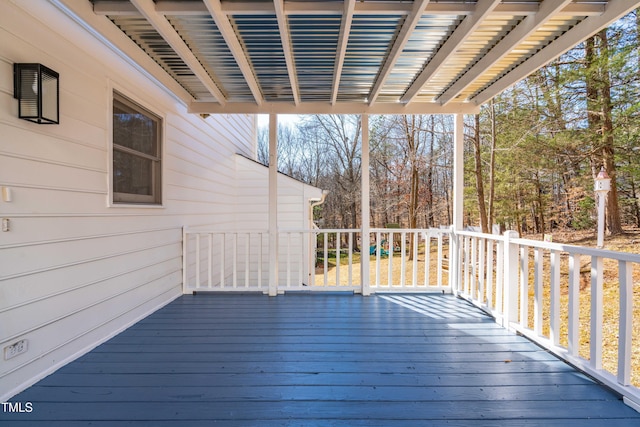 view of deck