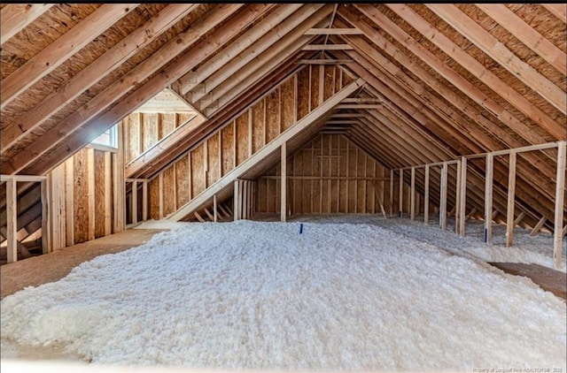 view of attic