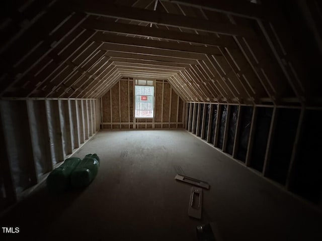 view of attic