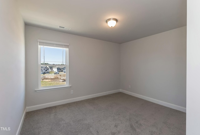 view of carpeted empty room