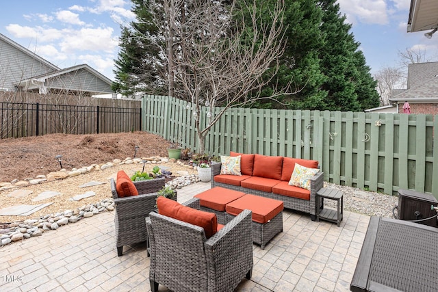 view of patio / terrace with outdoor lounge area