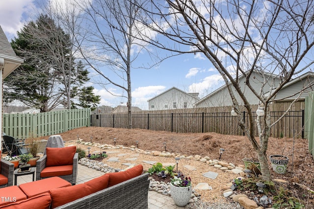 view of yard with a patio