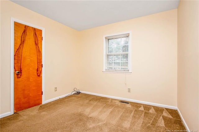 view of carpeted empty room