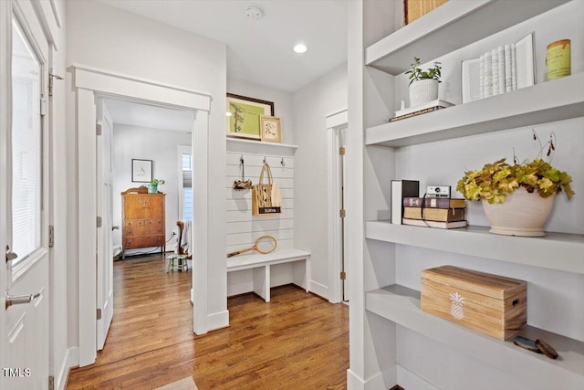 interior space featuring hardwood / wood-style flooring