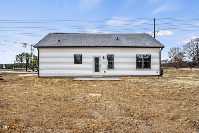 rear view of house with a patio area