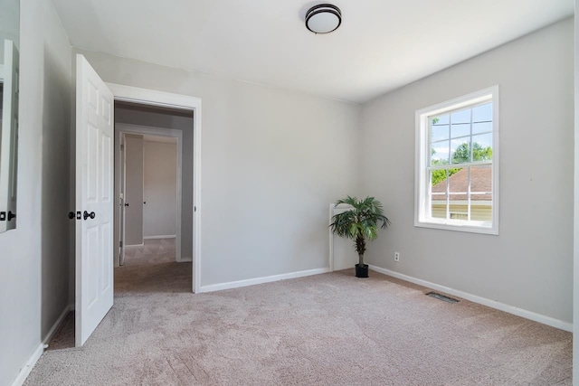 view of carpeted empty room