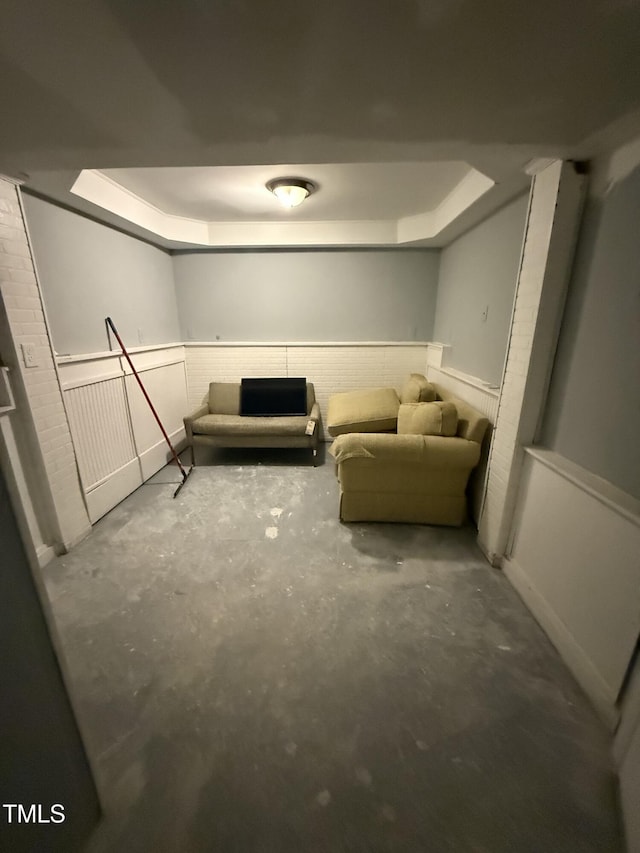 view of basement