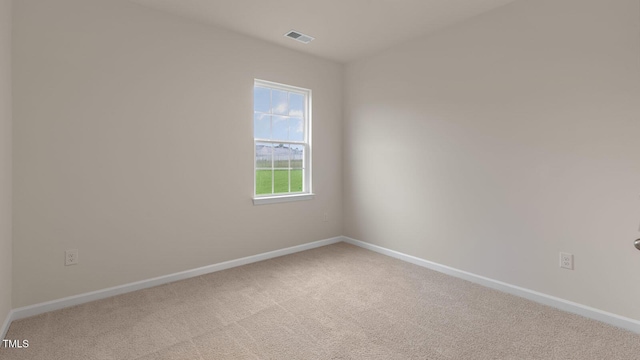 view of carpeted empty room