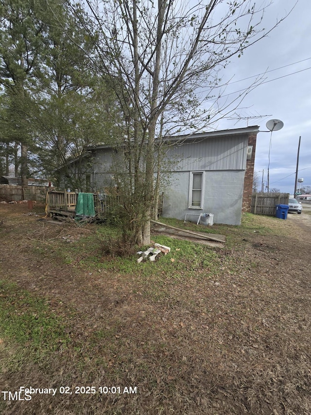 view of back of property