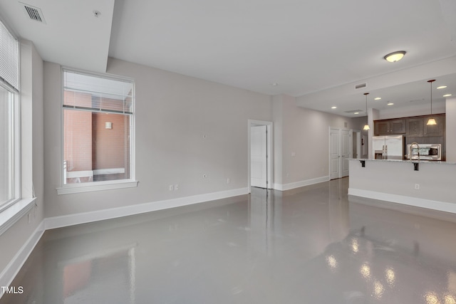 view of unfurnished living room