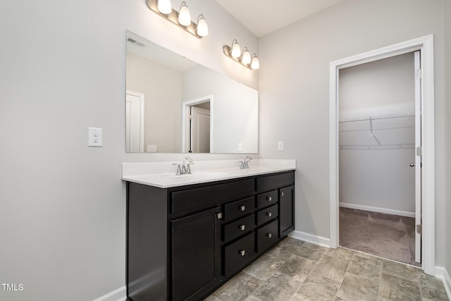 bathroom with vanity