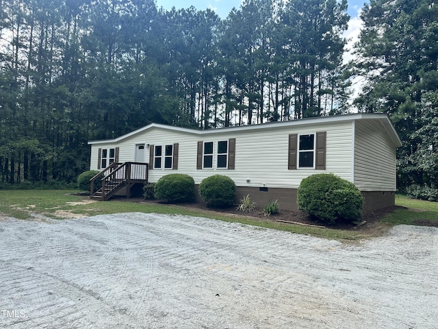 view of manufactured / mobile home