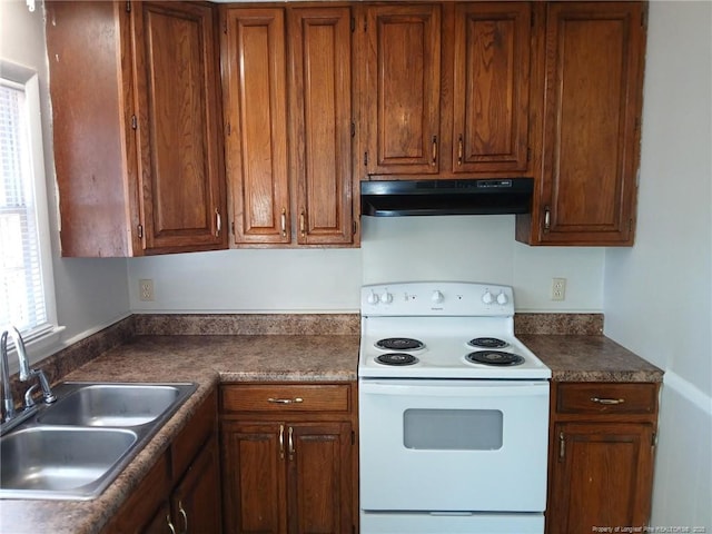 kitchen featuring sink and electric stove