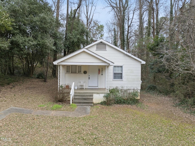 bungalow with a porch