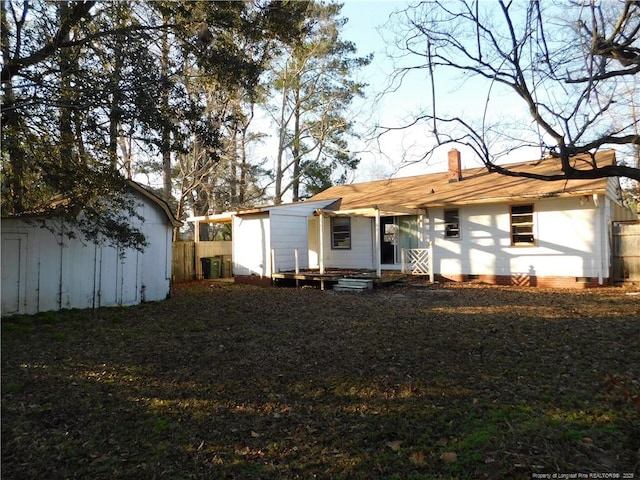 view of back of property