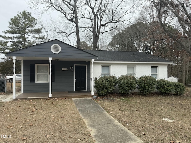 view of front of house with a porch