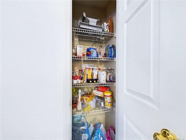 view of pantry