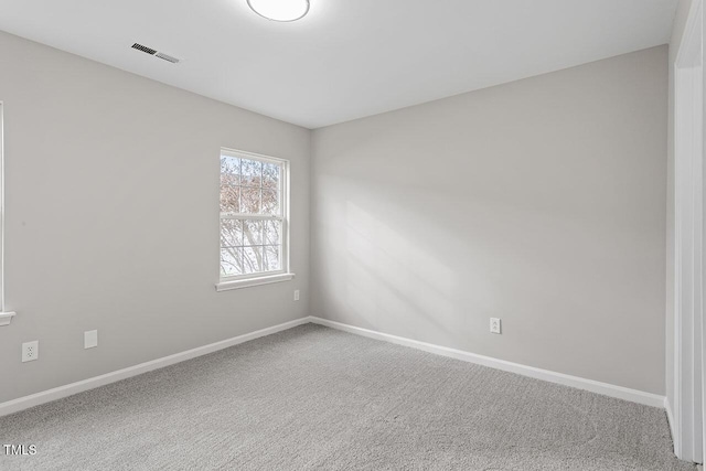 view of carpeted empty room