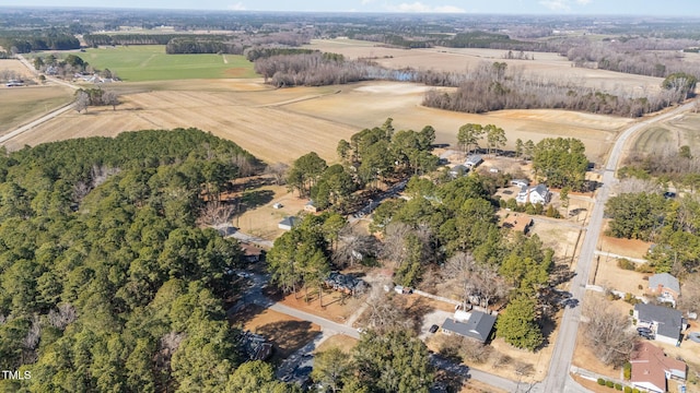 drone / aerial view featuring a rural view