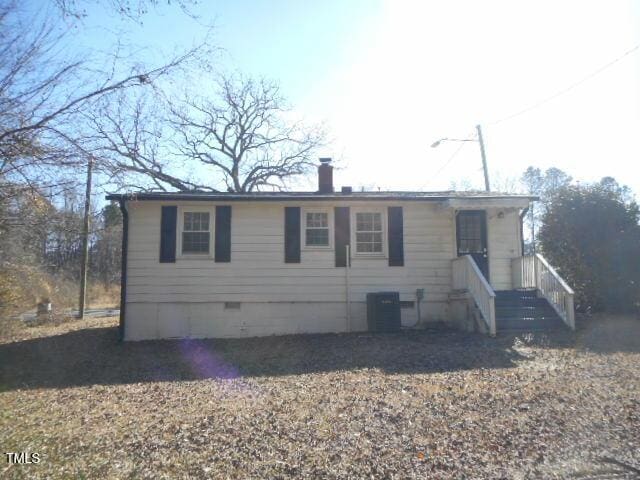 view of front facade with central AC unit