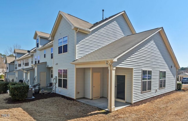 rear view of property with a patio