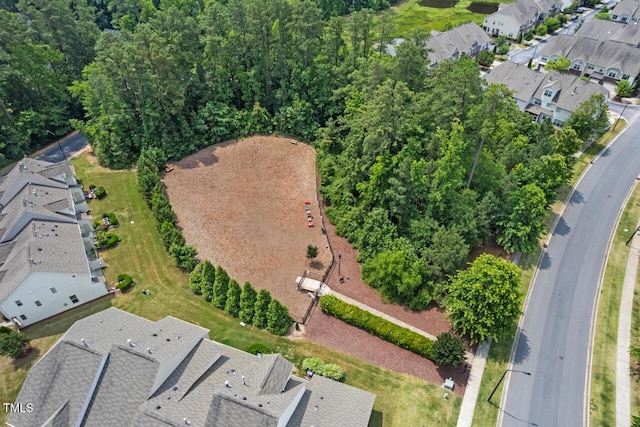 drone / aerial view with a residential view