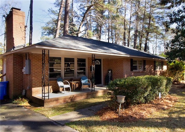 view of ranch-style house