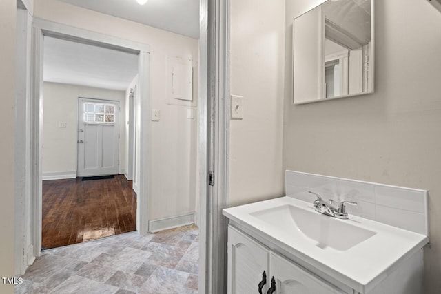 bathroom with vanity