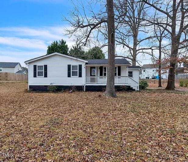 view of front of house featuring a deck