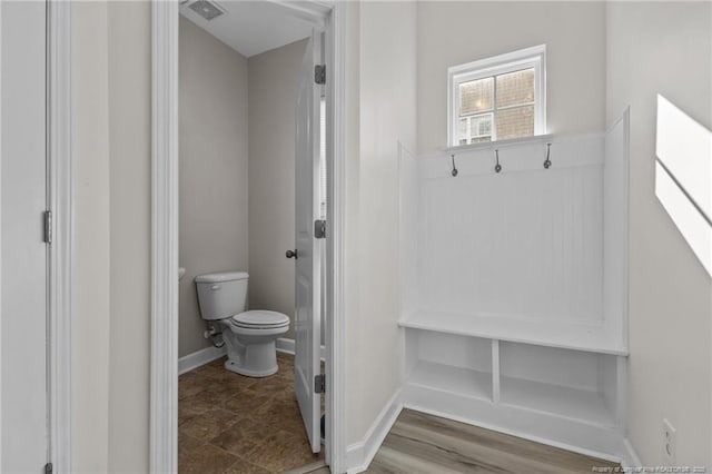 bathroom featuring toilet