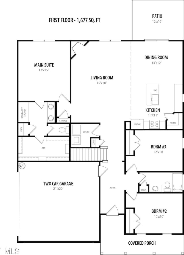 3963 Baileys Xrds Rd, Benson, NC 27504 - property floor plan