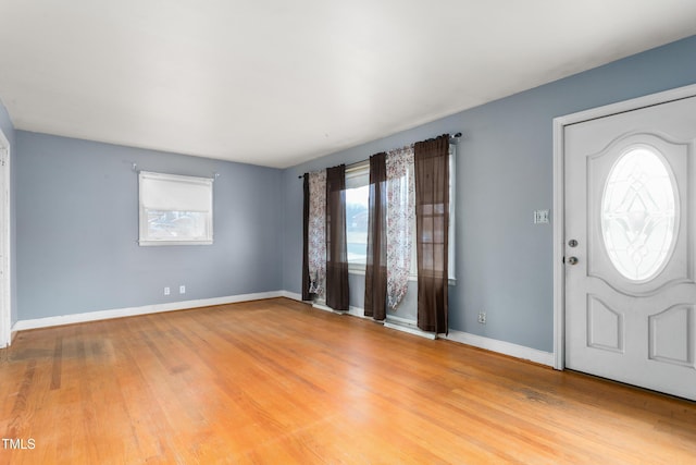 entrance foyer with hardwood / wood-style flooring