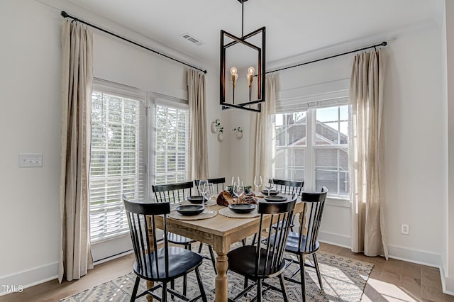 view of dining area