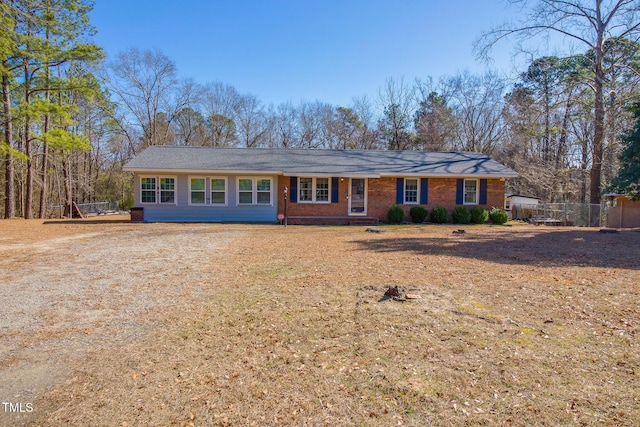 view of ranch-style house