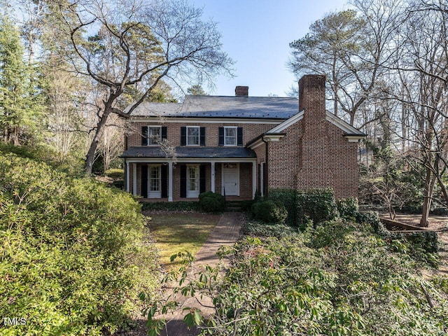 view of front of property with a porch