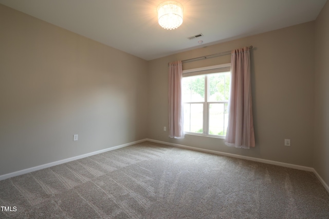 view of carpeted empty room