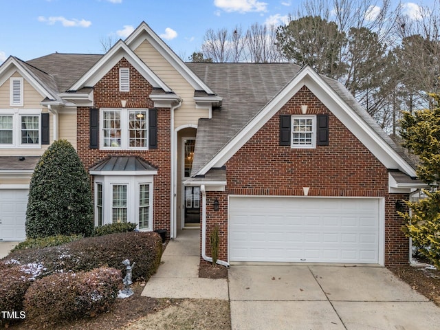 view of front of house featuring a garage