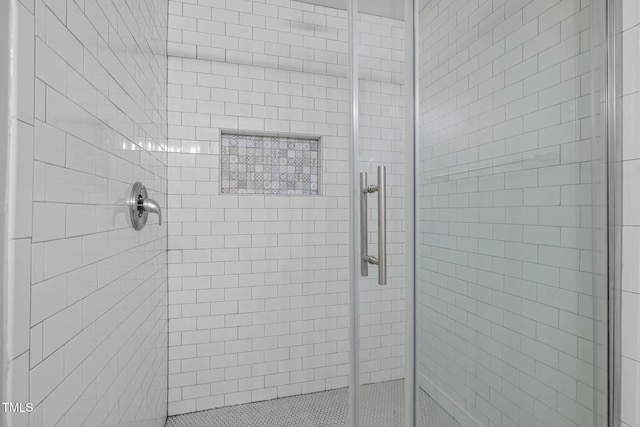 bathroom with an enclosed shower