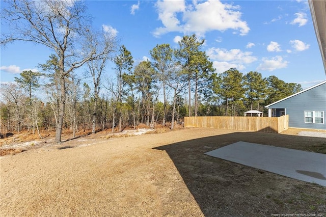 view of yard with a patio