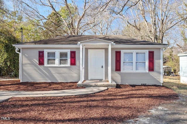 view of front of home