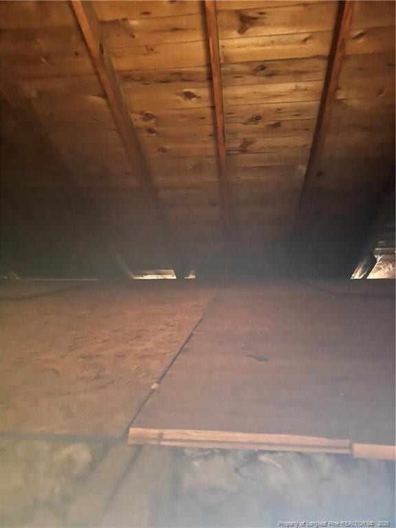 view of attic