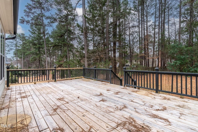 view of wooden terrace