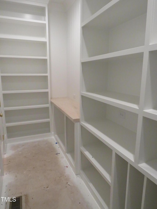 pantry with visible vents