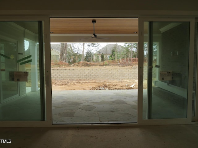 view of doorway to outside