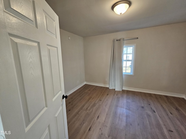 empty room featuring light hardwood / wood-style flooring