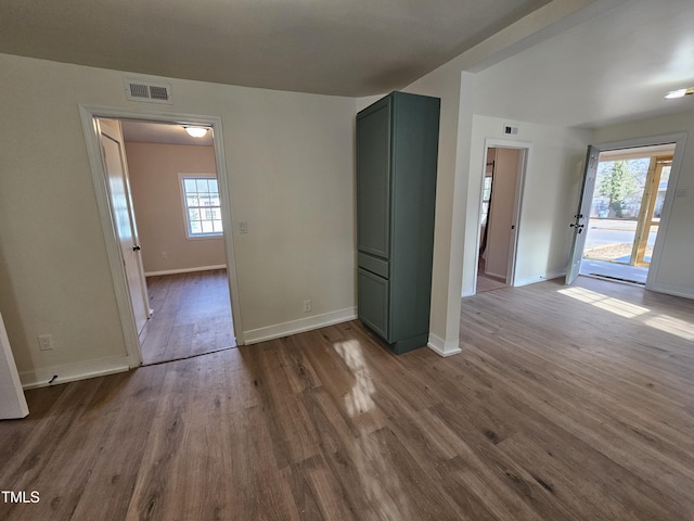 interior space with a healthy amount of sunlight and wood-type flooring