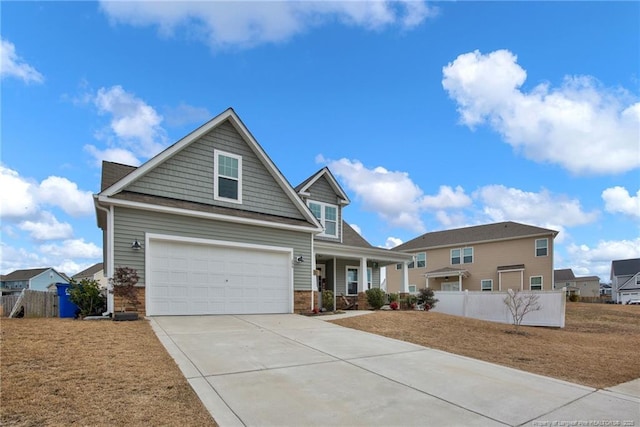 view of front of house featuring a garage